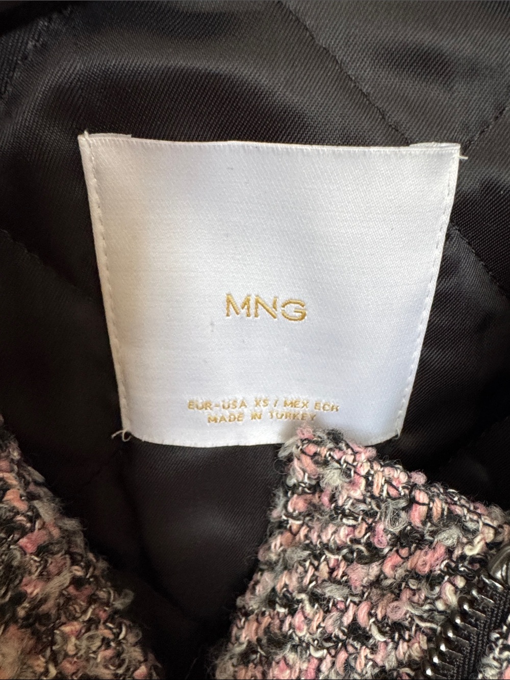 Mango Tweed Bomber Jacket - Picture 9 of 17